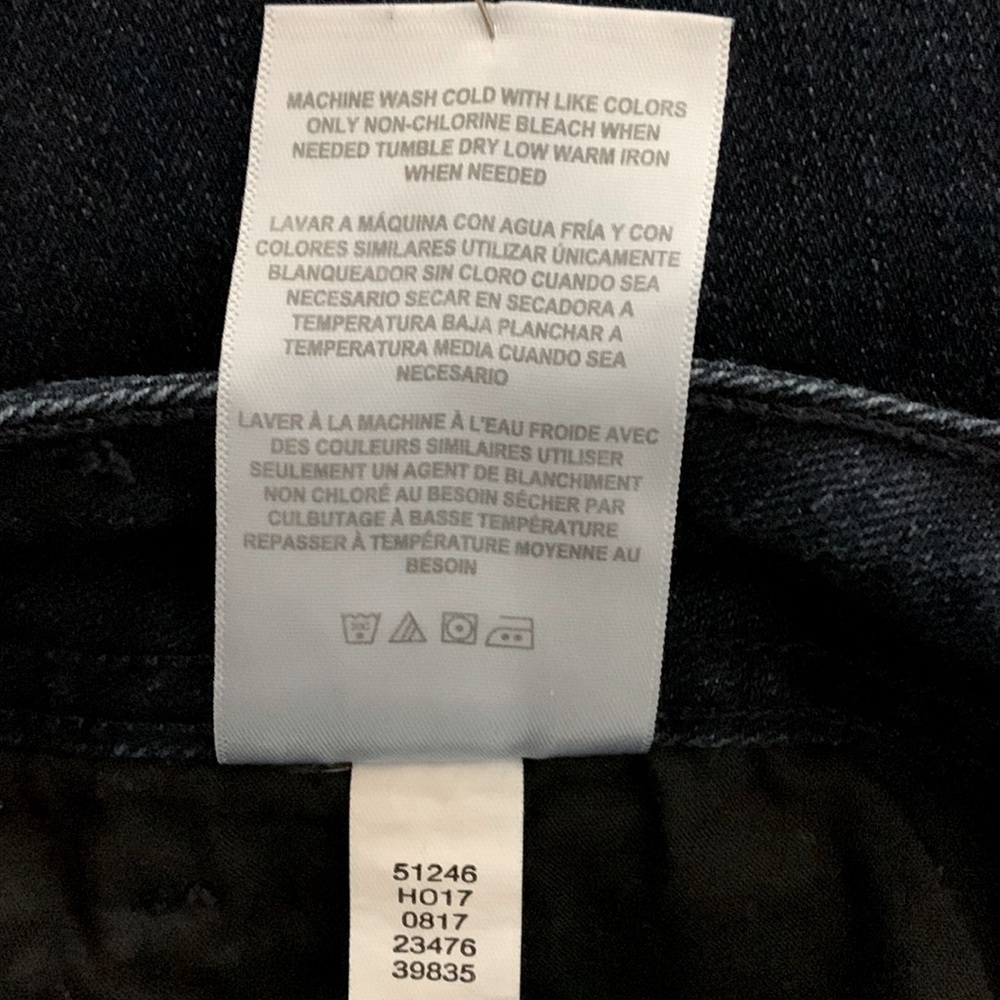 Style & Co High Rise, Jeans, Size 16W, Dark Wash Blue Denim - Picture 7 of 7